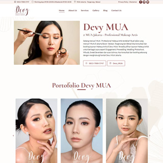 Website Devy MUA Jakarta Website Devy MUA Jakarta
